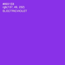 #8931E8 - Electric Violet Color Image